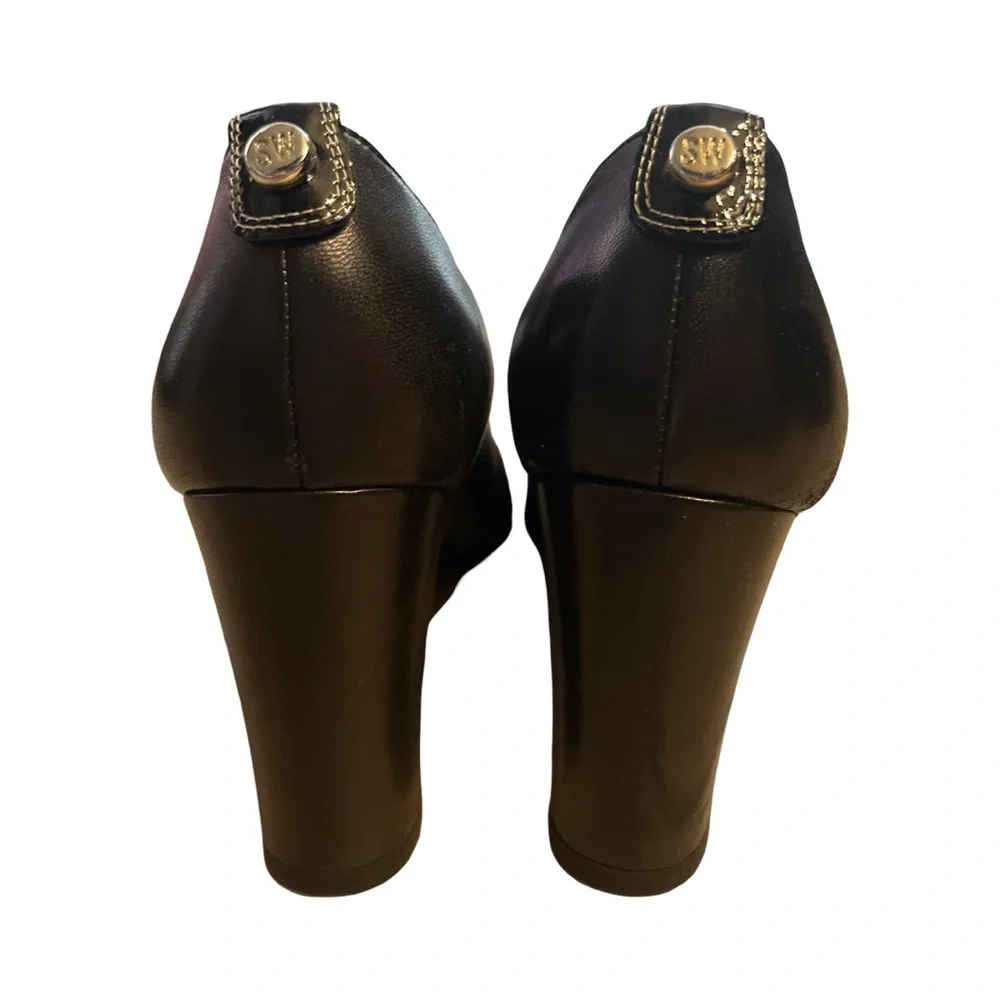 STUART WEITZMAN black Nappa heels - 9.5 - Picture 5 of 6